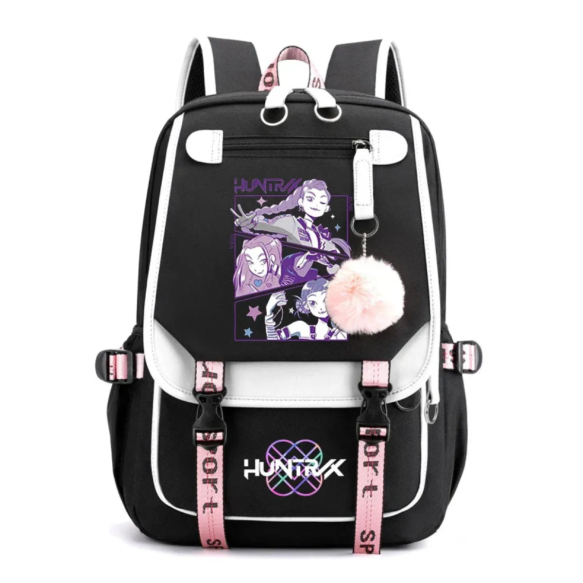 Kawaii Demon Hunters Canvas Backpack - Women Bags & Wallets - Backpack - 1