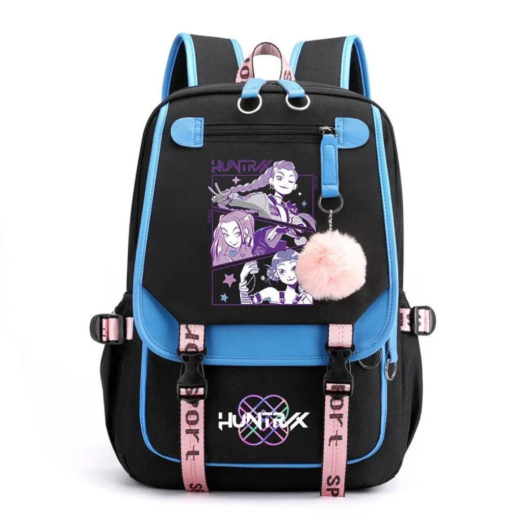 Kawaii Demon Hunters Canvas Backpack - Women Bags & Wallets - Backpack - 2