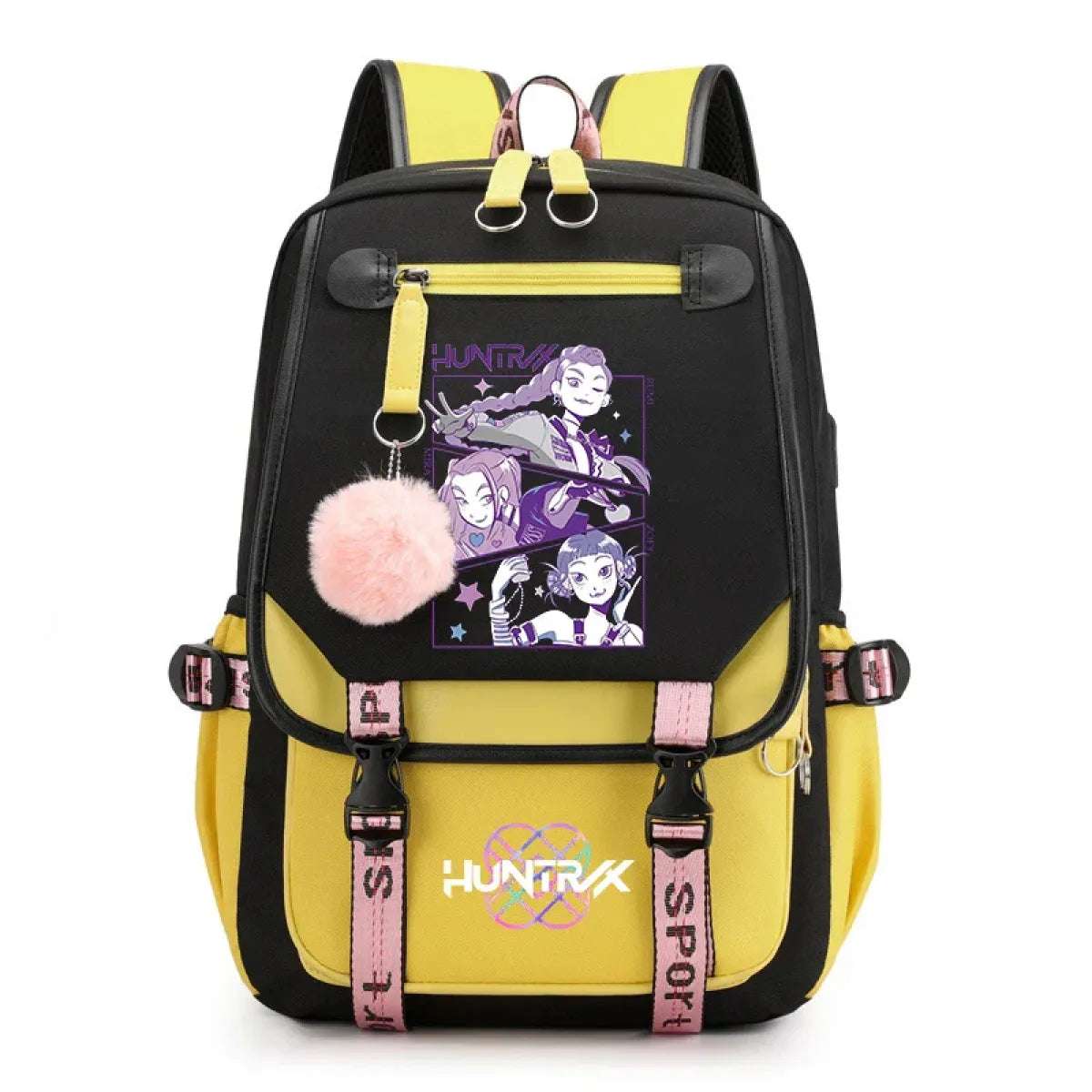 Kawaii Demon Hunters Canvas Backpack - Women Bags & Wallets - Backpack - 4