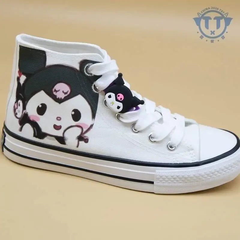 High Top Canvas Shoes - My Melody & Kuromi Sneakers - Kuromi / 35 - Accessories - Shoes - 3 - 2024