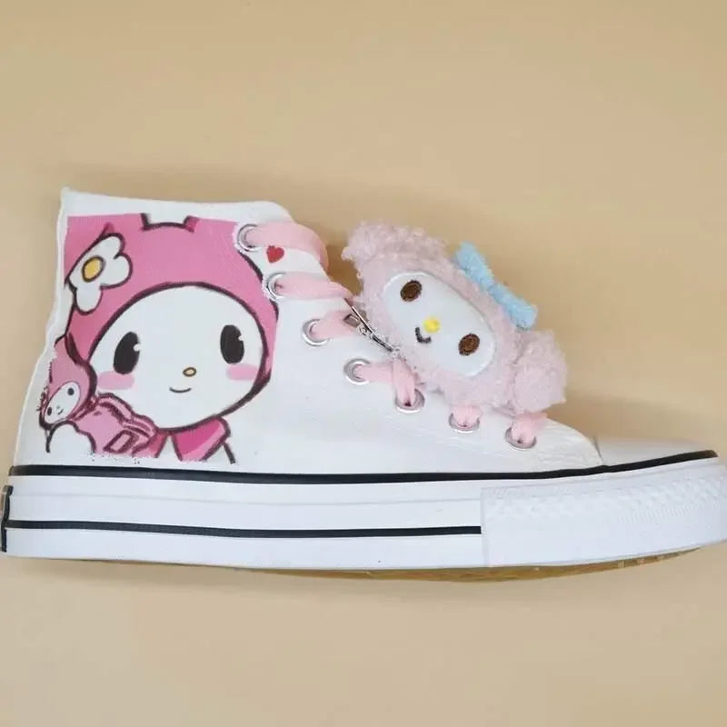 High Top Canvas Shoes - My Melody & Kuromi Sneakers - Accessories - Shoes - 4 - 2024