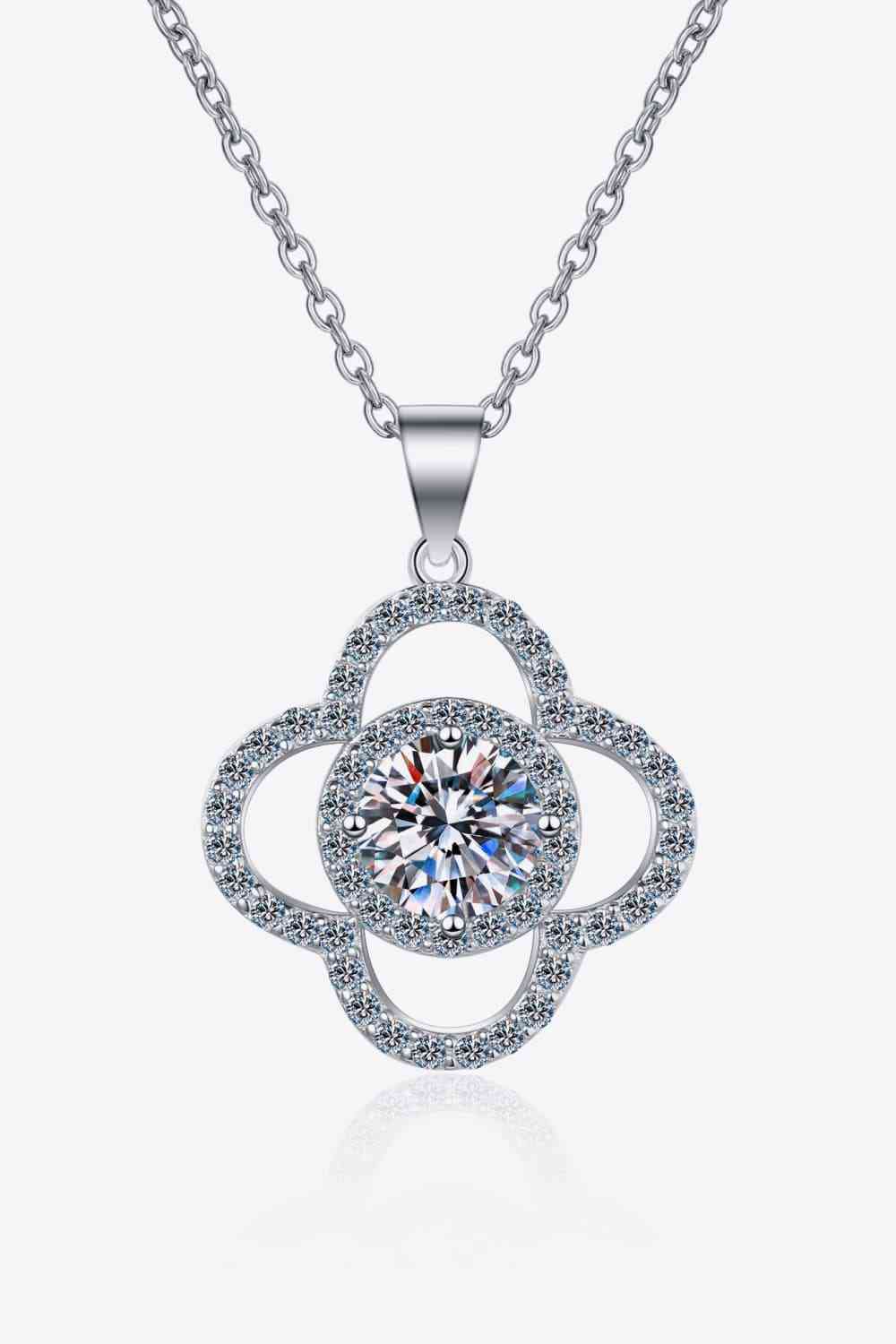 1 Carat Moissanite 925 Sterling Silver Necklace - Silver / One Size - All Products - Necklaces - 4 - 2024