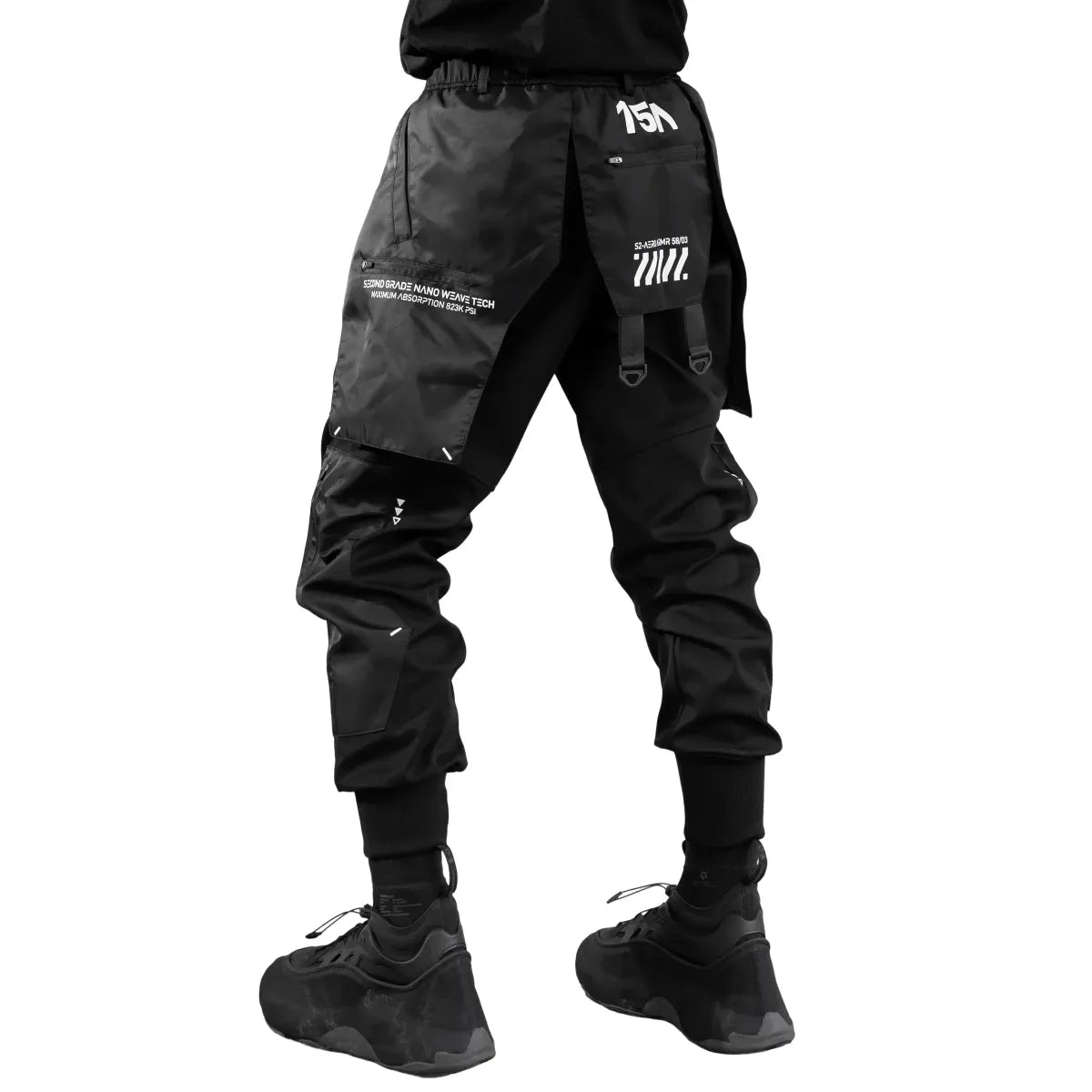 CG-Type 15A Layered Black Cargo Pants - Bottoms - Cargo Pants - 5