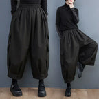 Oversized Cargo Pants – High Waist Loose Fit with Pocket Details - Bottoms - Women’s Pants - 2