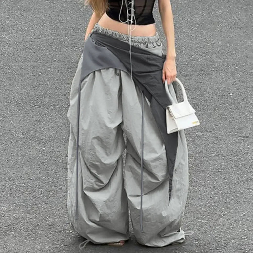 Y2K Streetwear Draped Cargo Pants - Bottoms - Cargo Pants - 2