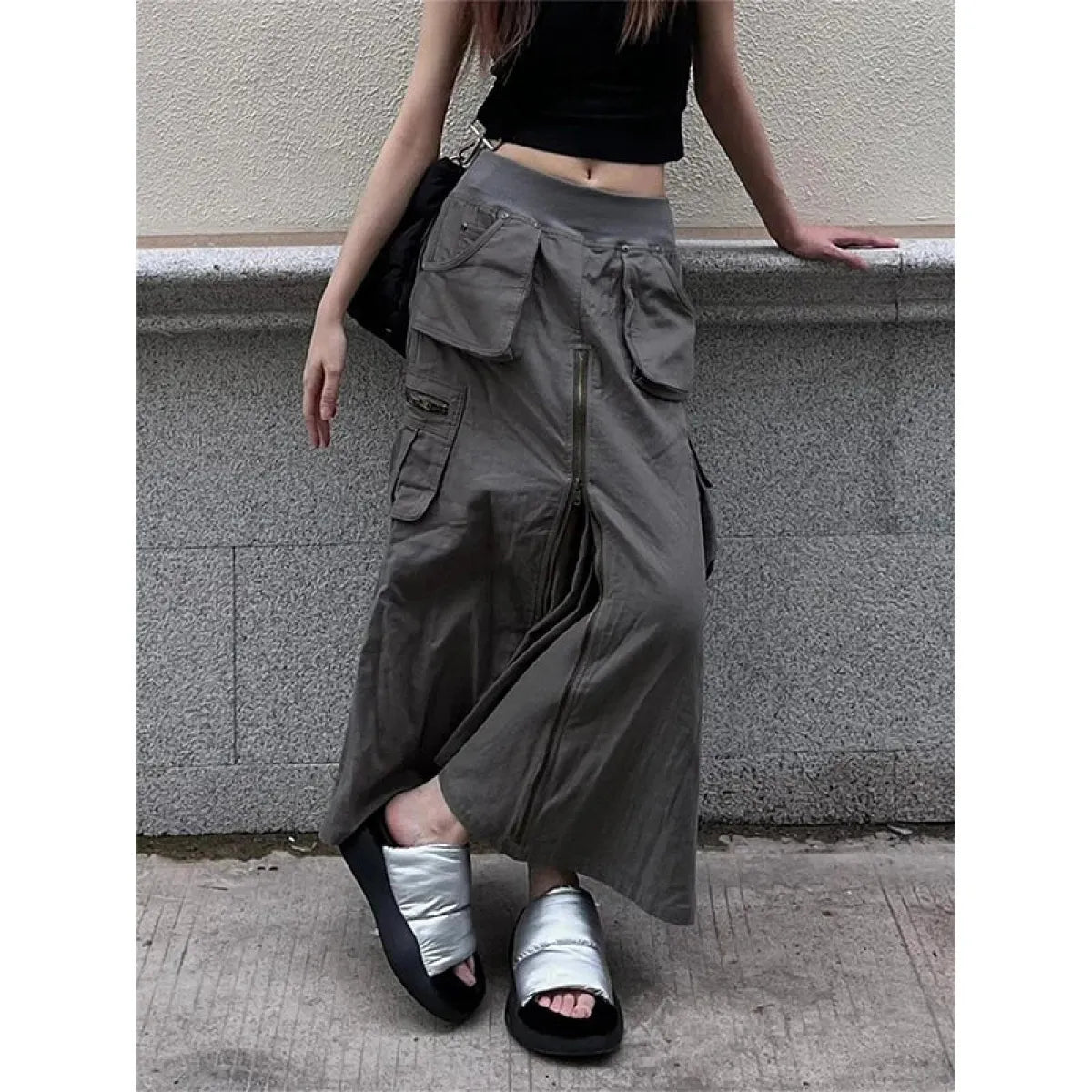 Harajuku Cargo Skirt - Bottoms - Skirts - 1