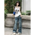 Y2K Cartoon Dog Halter Mini Dress - All Dresses - Mini Dress - 2