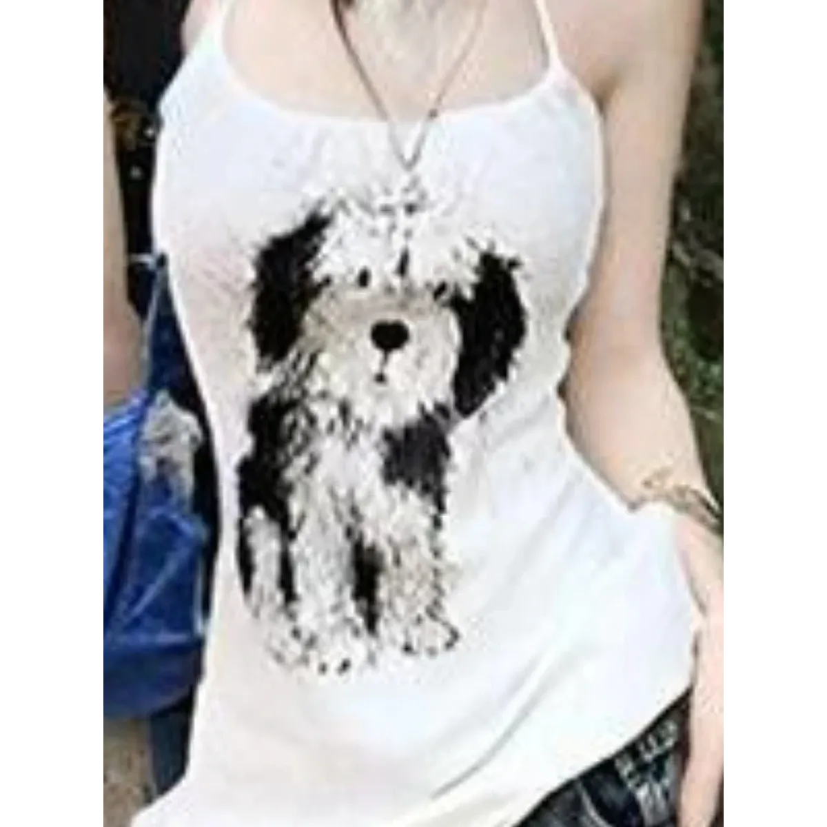 Y2K Cartoon Dog Halter Mini Dress - All Dresses - Mini Dress - 5