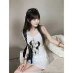Y2K Cartoon Dog Halter Mini Dress - All Dresses - Mini Dress - 6