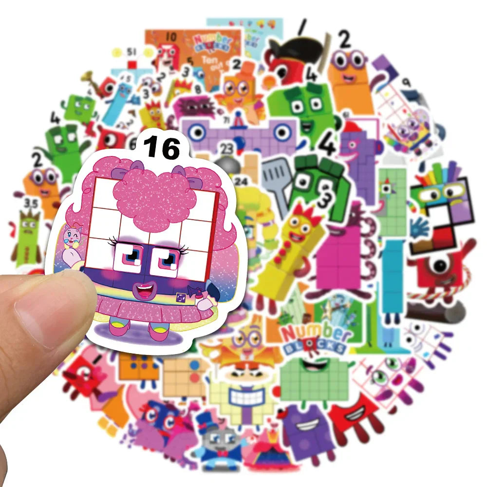 Cute Cartoon Numberblocks Stickers - 10/50pcs - All Products - Decorative Stickers - 4 - 2024