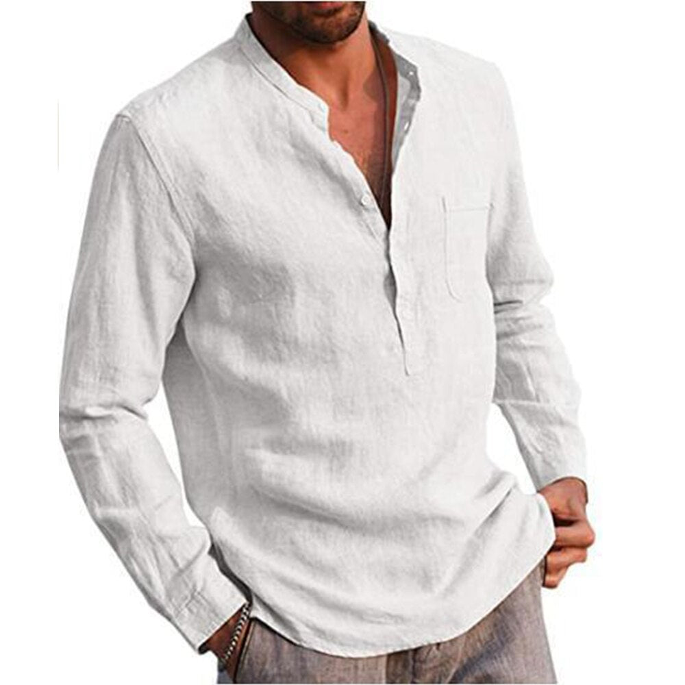 Casual Beach Style Linen Shirt - White / S / Nearest Warehouse - T-Shirts - Shirts & Tops - 10 - 2024