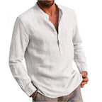 Casual Beach Style Linen Shirt - T-Shirts - 10