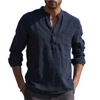 Casual Beach Style Linen Shirt - T-Shirts - 3