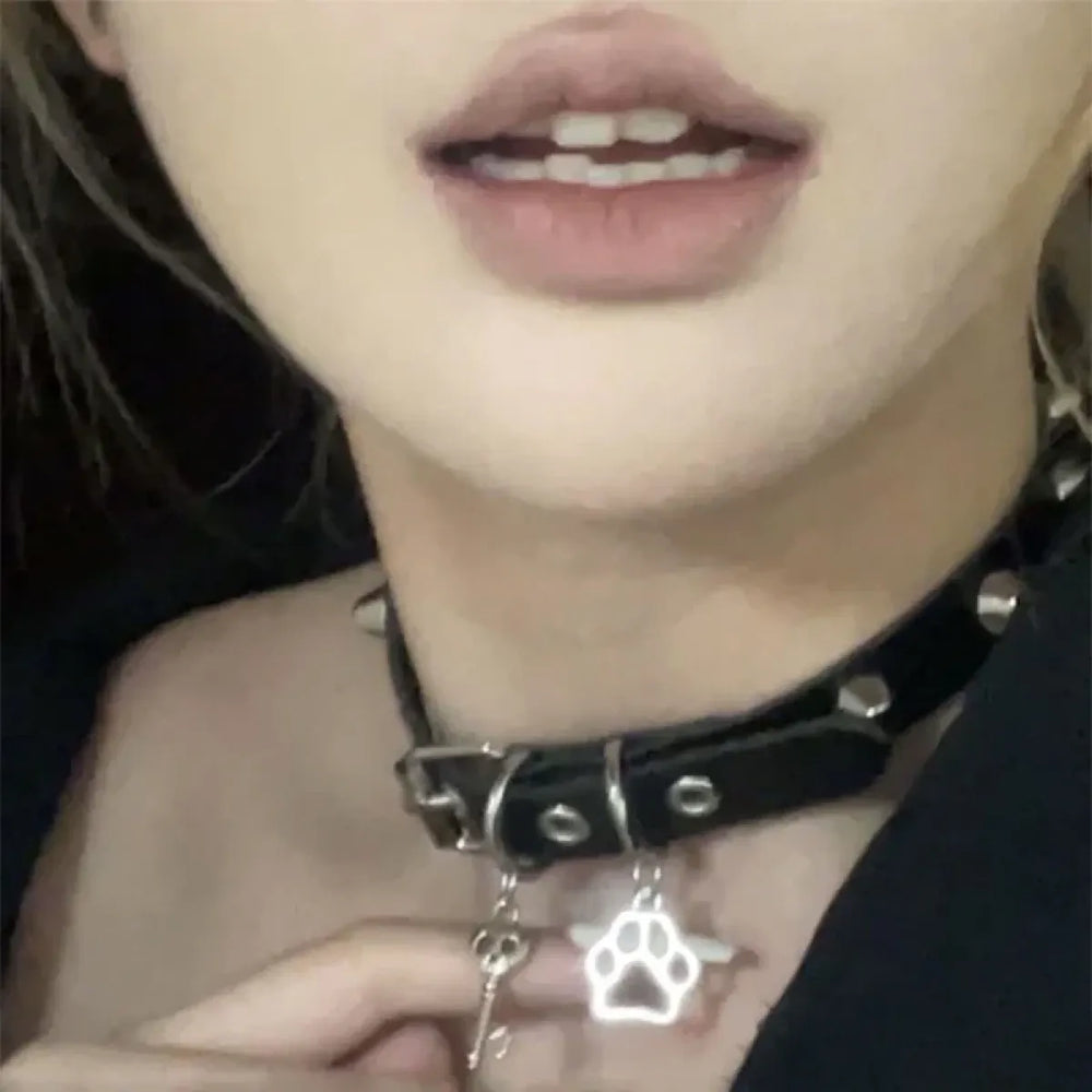 Grunge Cat Claw Choker Necklace - Women’s Clothing & Accessories - Necklaces - 1