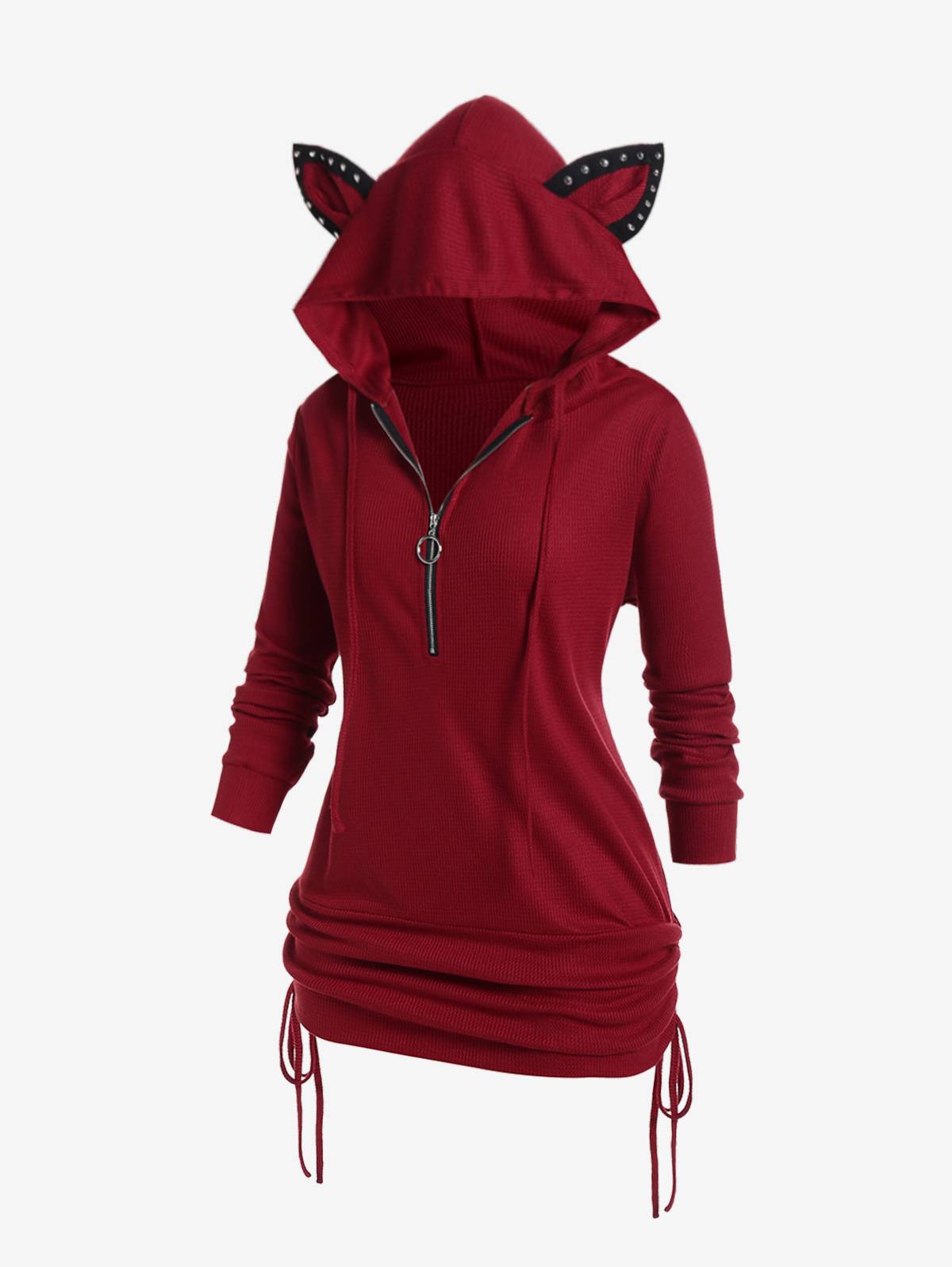 Slim Cat Ear Hoodies - Women’s Clothing & Accessories - Clothing - 17 - 2024