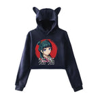 Maomao Cat Ear Cropped Hoodie - The Apothecary Diaries - Women’s Clothing & Accessories - Hoodie - 3