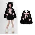 Kawaii Fuzzy Cat Ear Hoodie - Women’s Clothing & Accessories - Women’s Hoodies - 1