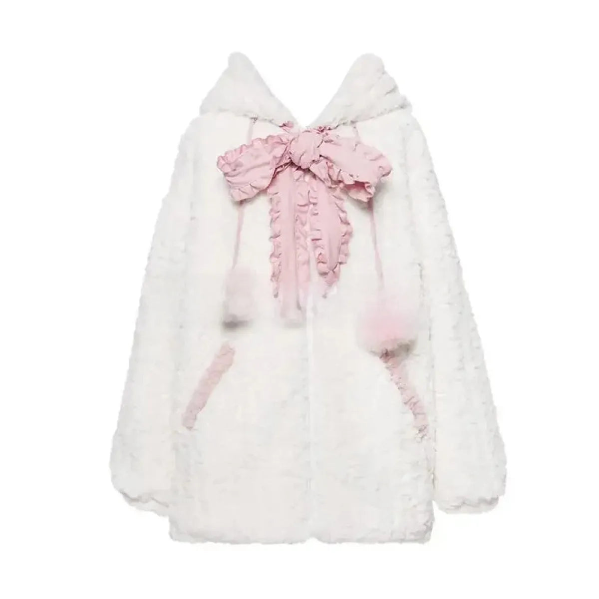 Kawaii Fuzzy Cat Ear Hoodie - Women’s Clothing & Accessories - Women’s Hoodies - 3
