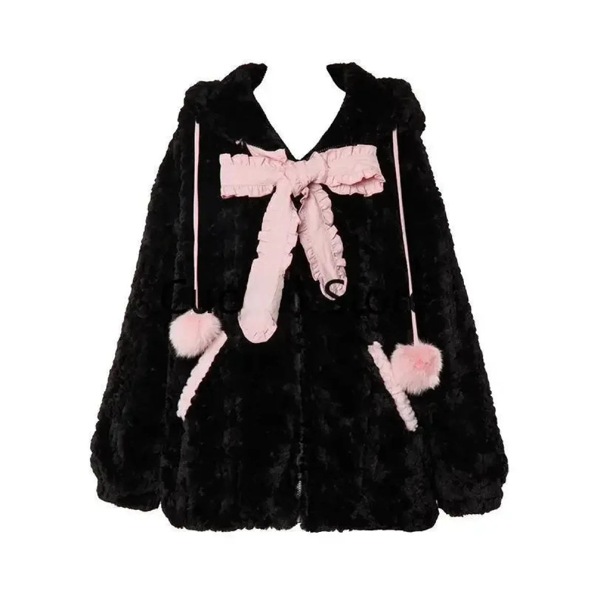 Kawaii Fuzzy Cat Ear Hoodie - Women’s Clothing & Accessories - Women’s Hoodies - 4