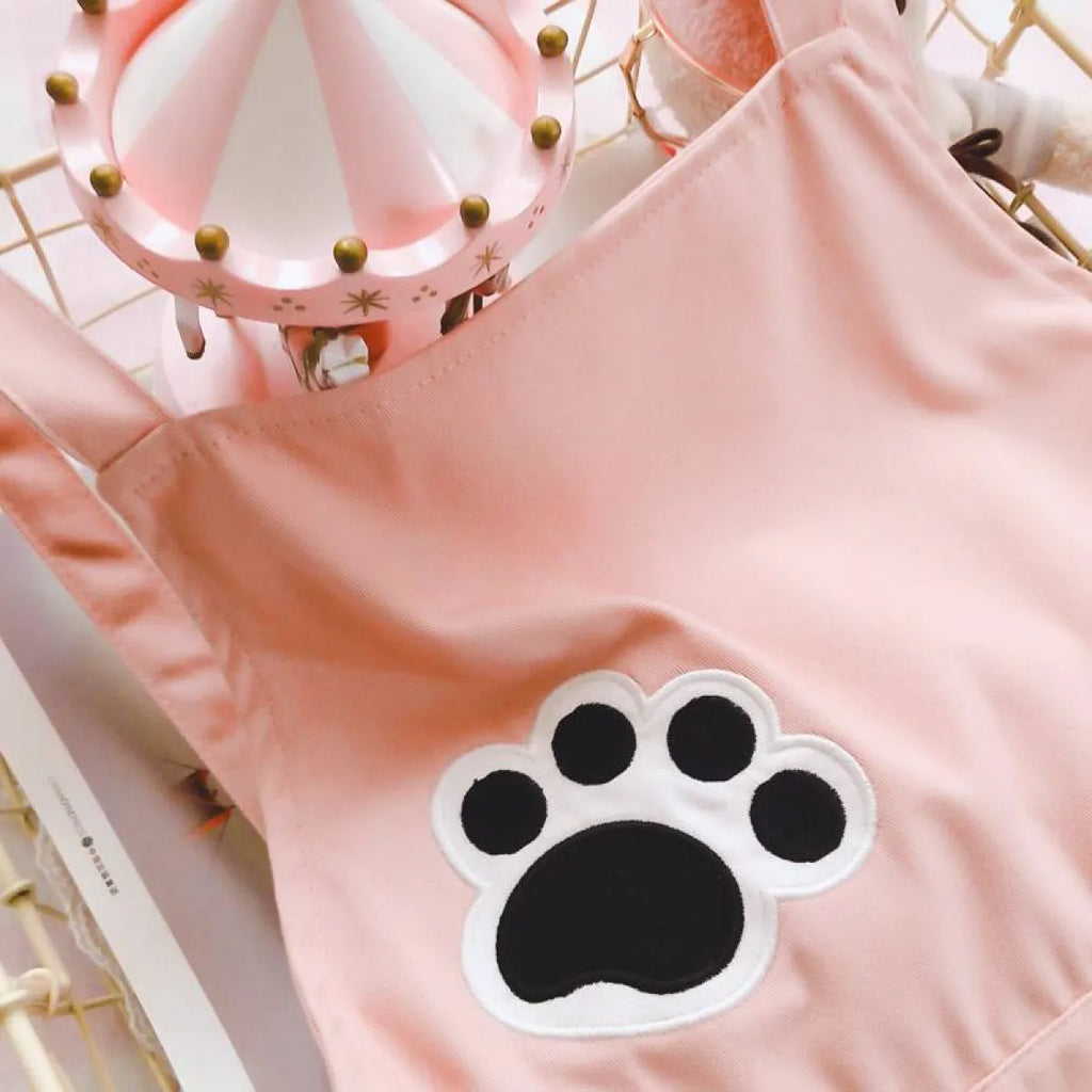 Cat Embroidered Harajuku Romper - All Dresses - 10