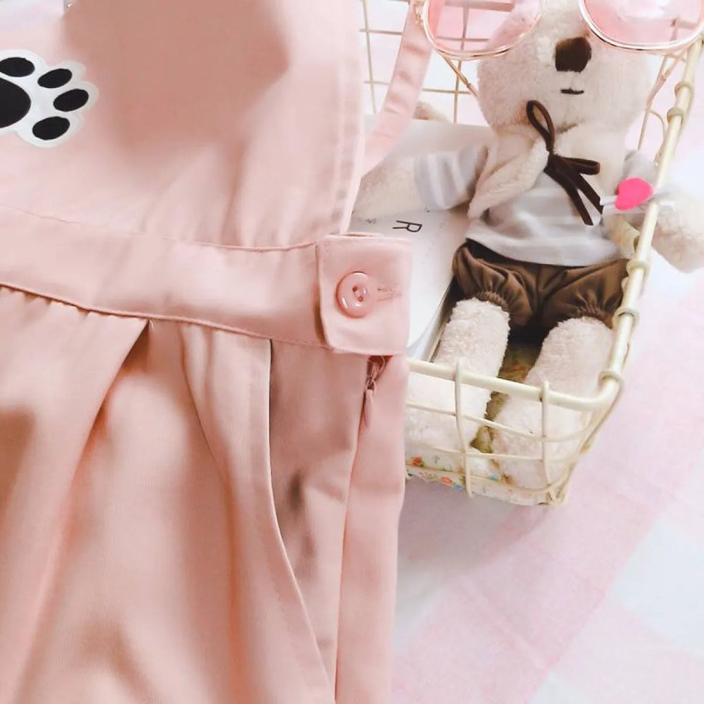 Cat Embroidered Harajuku Romper - All Dresses - 11