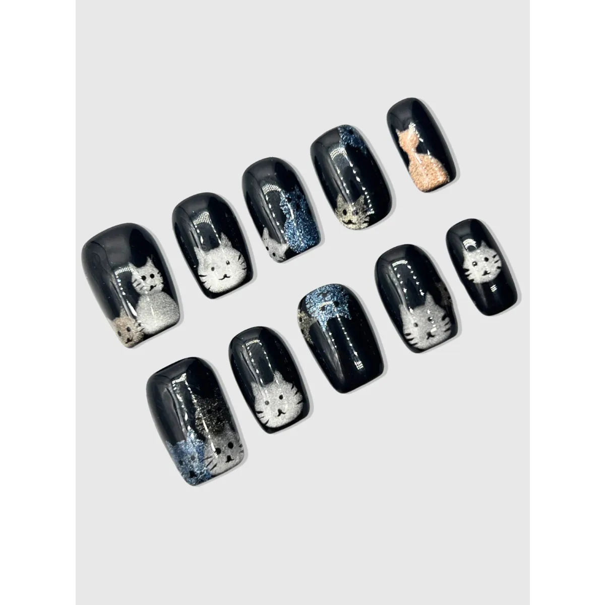 Cat Lady Glitter Press-On Nails - Best Sellers - Cosmetics - 4