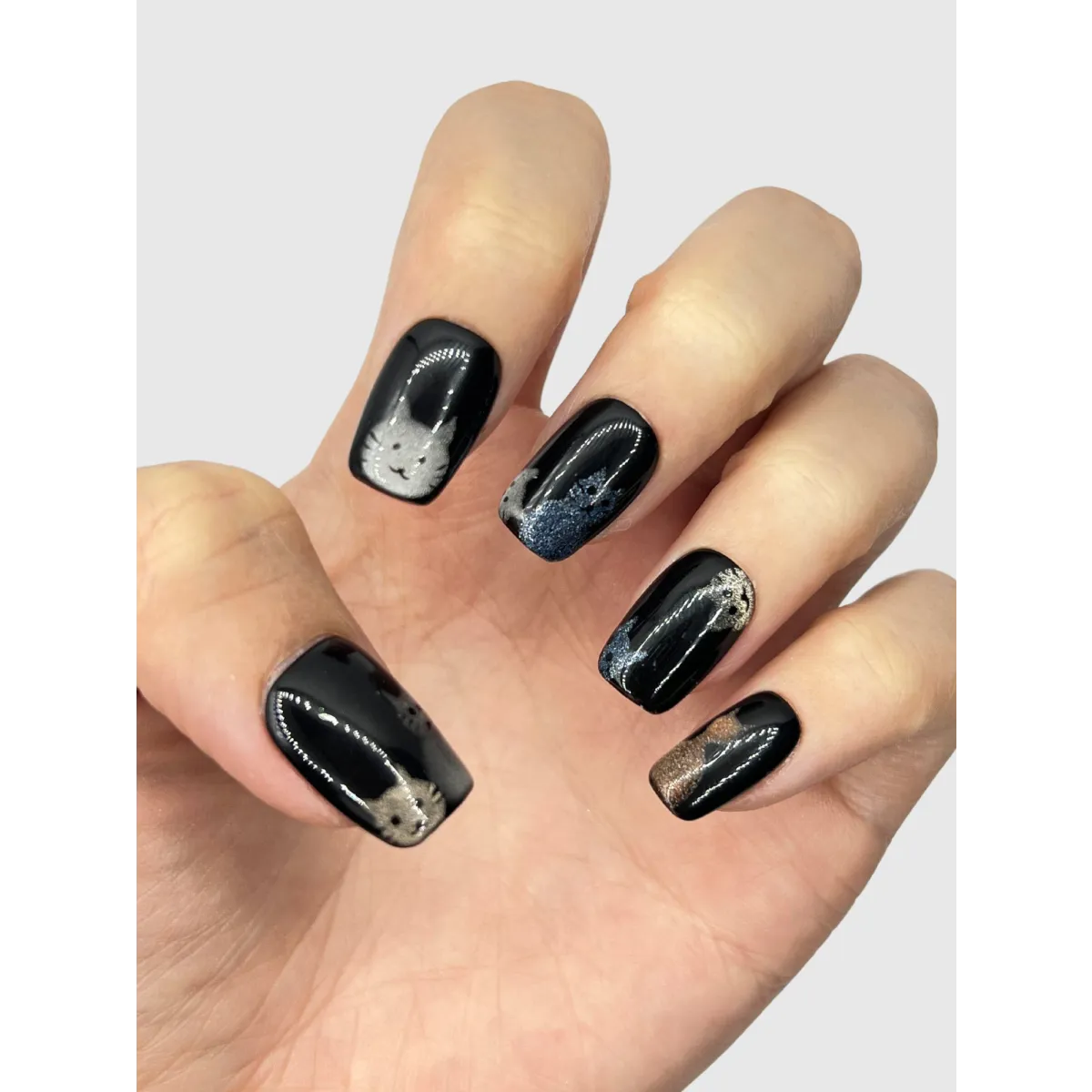 Cat Lady Glitter Press-On Nails - Best Sellers - Cosmetics - 3