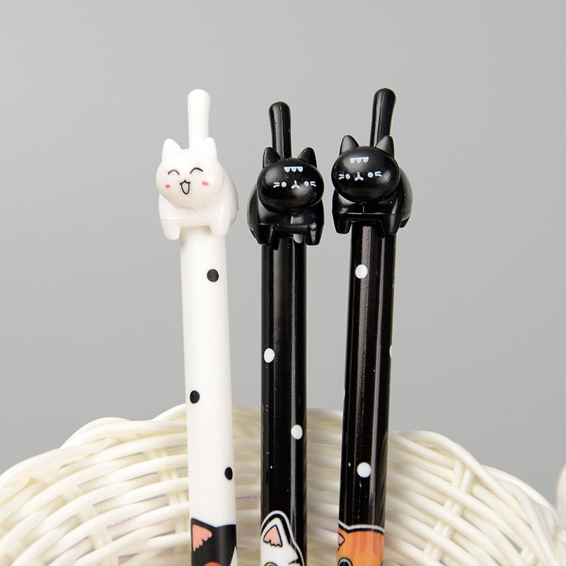 4x Cute Cat Pattern Gel Pen Set - Stationary & More - Pens - 3 - 2024