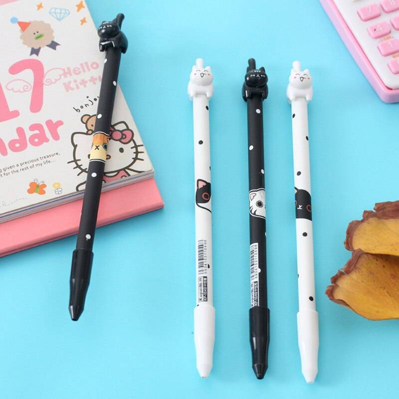 4x Cute Cat Pattern Gel Pen Set - Stationary & More - Pens - 8 - 2024