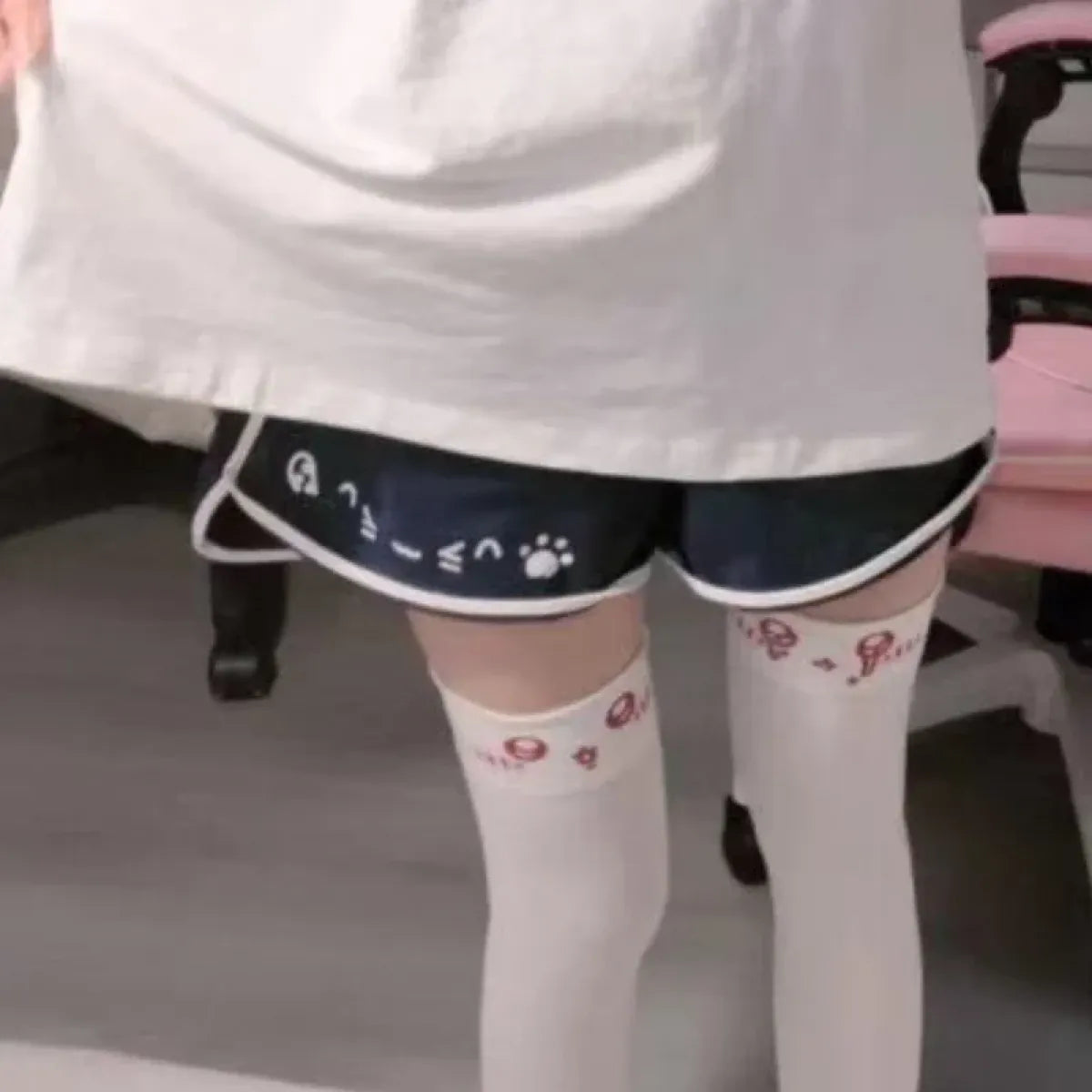 Harajuku Cat Print Summer Shorts - Bottoms - Women’s Shorts - 5