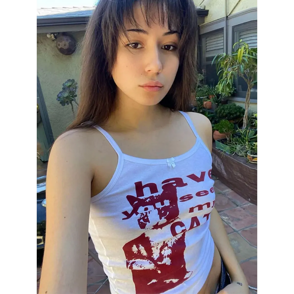 Kawaii ’Have You Seen My Cat’ Tank Top - Women’s Clothing & Accessories - 1