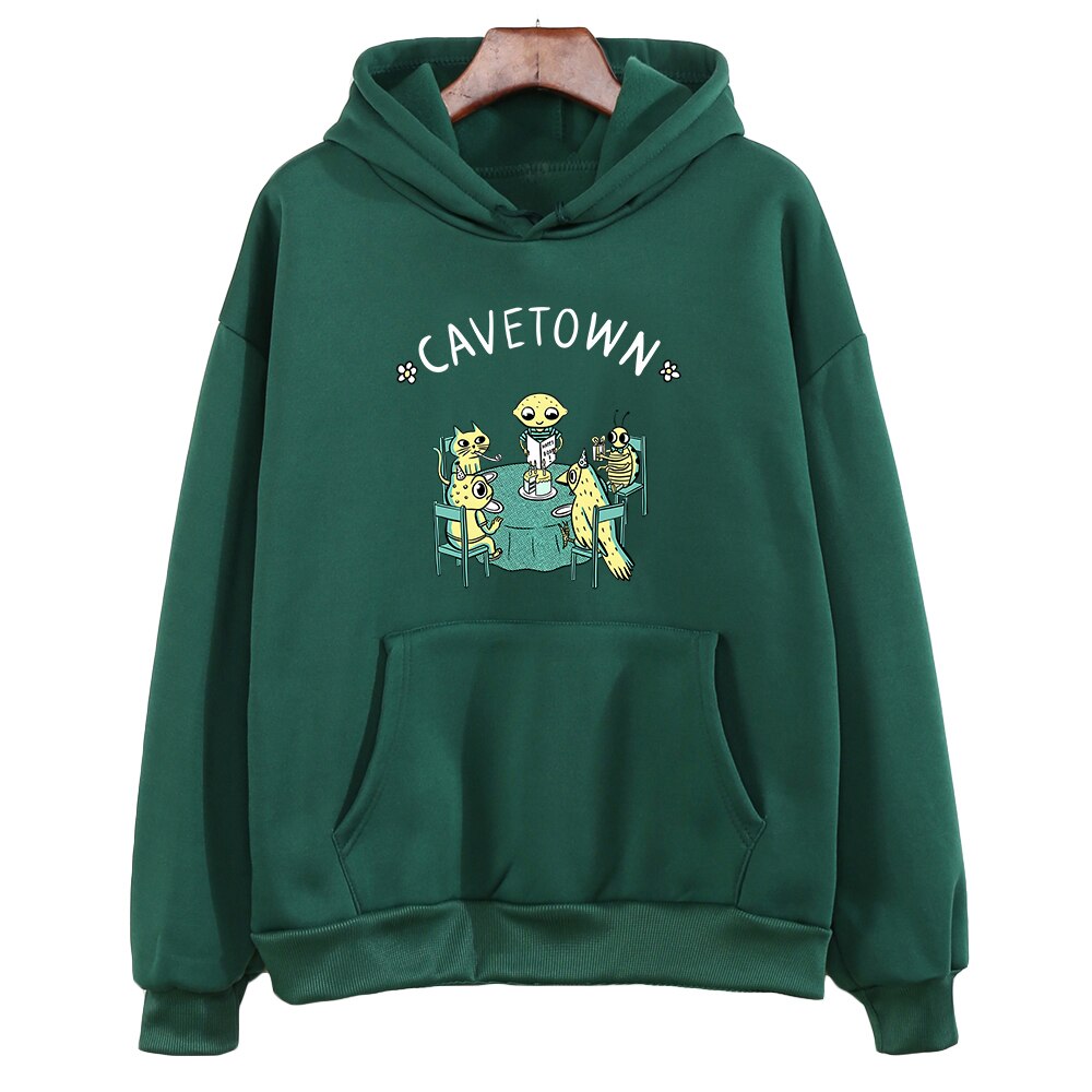 Cavetown Hoodies for Men and Women - Dark Green / M - Women’s Clothing & Accessories - Shirts & Tops - 12 - 2024