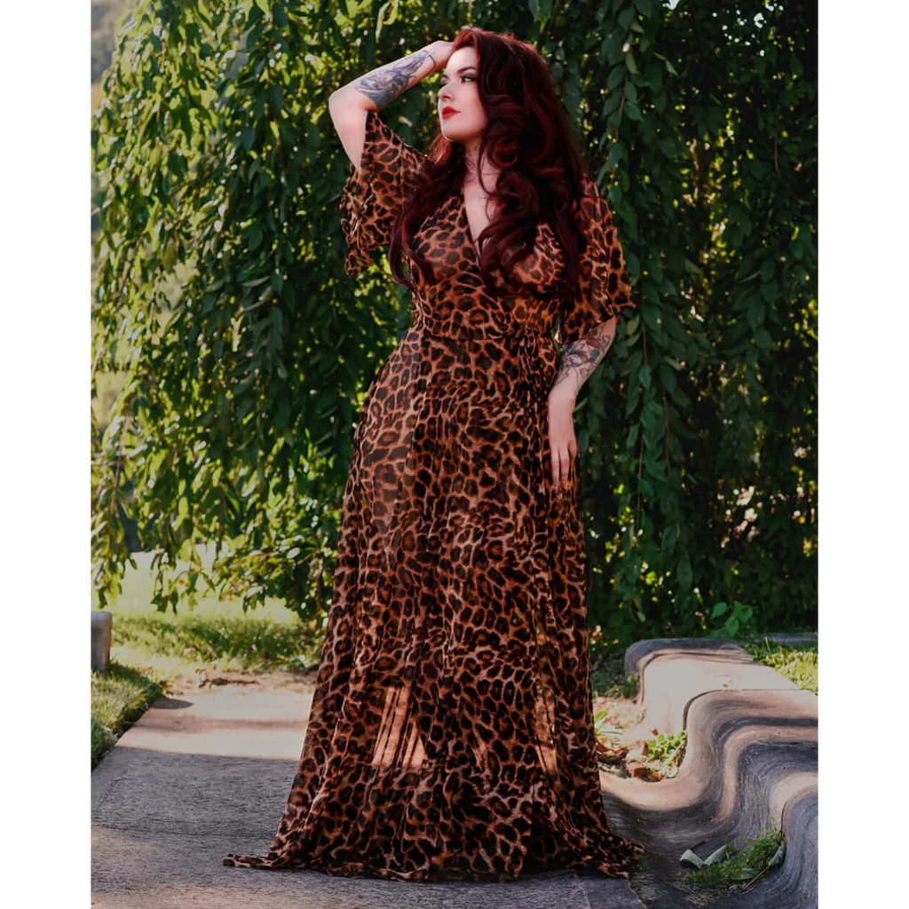 Lydia Leopard Mesh Dress - All Dresses - Dress - 3