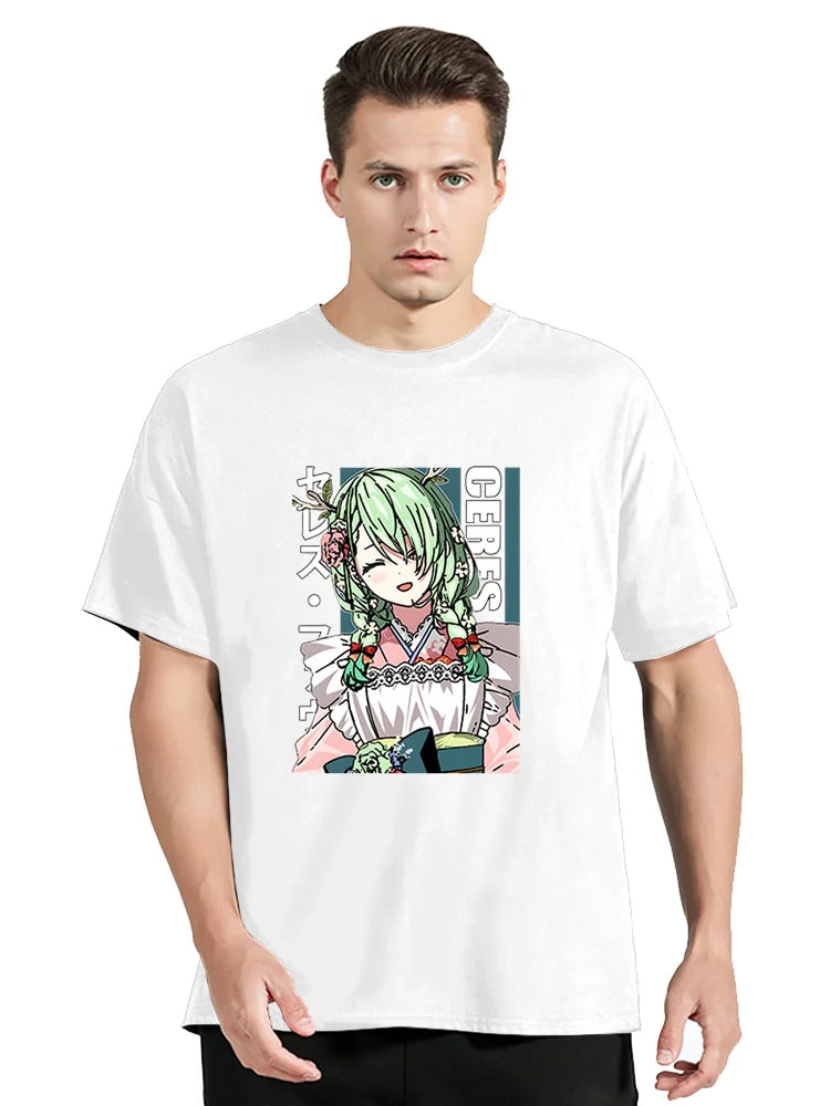 VTuber Hololive Ceres Fauna Waifu T-shirt - White / XS - T-Shirts - Shirts & Tops - 5 - 2024