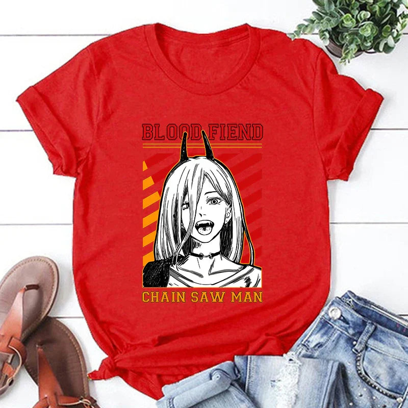 Chainsaw Man - Blood Fiend Tee - Red / XXS - T-Shirts - Shirts & Tops - 10 - 2024