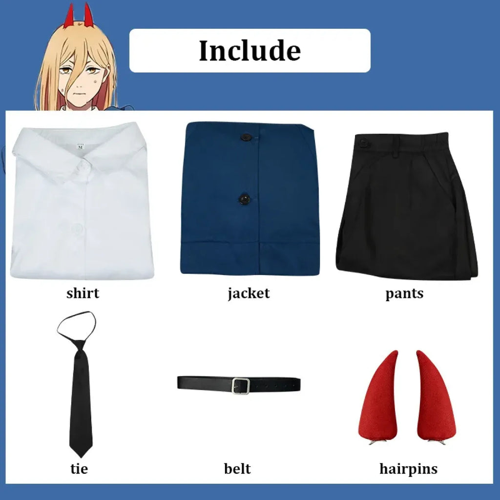 Power Chainsaw Man Cosplay Costume Set - Cosplay - Cosplay Outfit - 5
