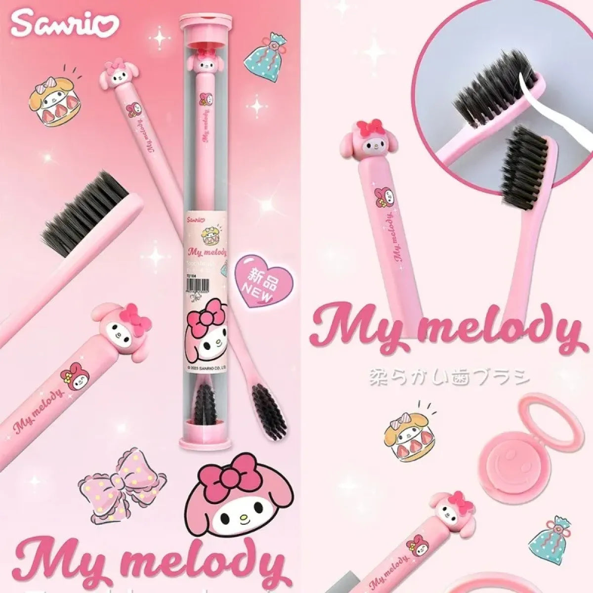 Sanrio Cinnamoroll Soft Bristle Travel Toothbrush - Accessories - Toothbrush - 3