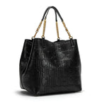 CHCH Embossed Chain Strap Large Tote Bag - Harajuku Style - Tote Bag - 10