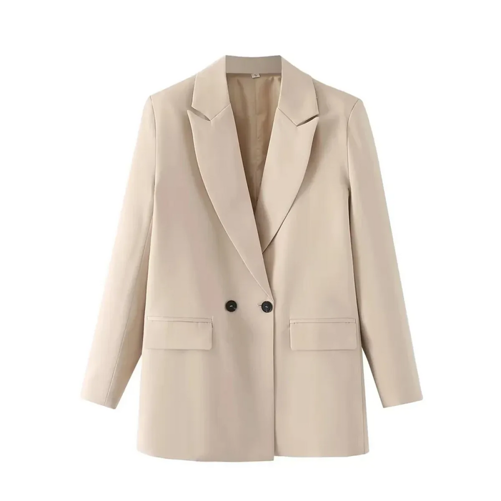 Chic Oversized Blazer for Women - Women’s Clothing & Accessories - Long - Asymmetric - Women’s Jackets - 4