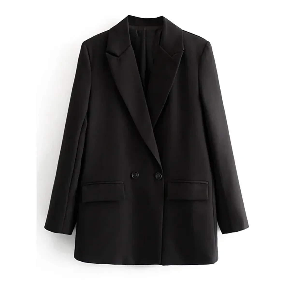 Chic Oversized Blazer for Women - Women’s Clothing & Accessories - Long - Asymmetric - Women’s Jackets - 5