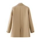 Chic Oversized Blazer for Women - Women’s Clothing & Accessories - Long - Asymmetric - Women’s Jackets - 6