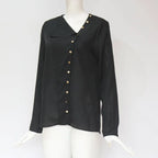 Chiffon Blouse With Buttons - Women’s Clothing & Accessories - 10
