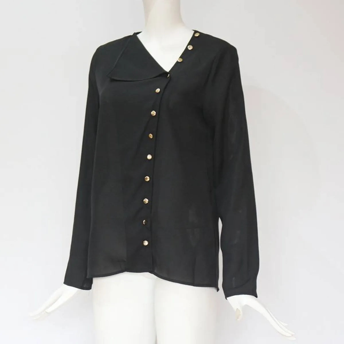 Chiffon Blouse With Buttons - Women’s Clothing & Accessories - 10