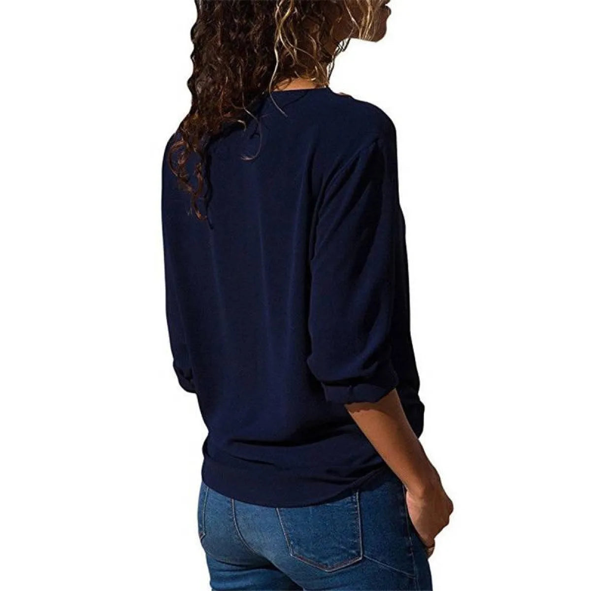 Chiffon Blouse With Buttons - Women’s Clothing & Accessories - 13