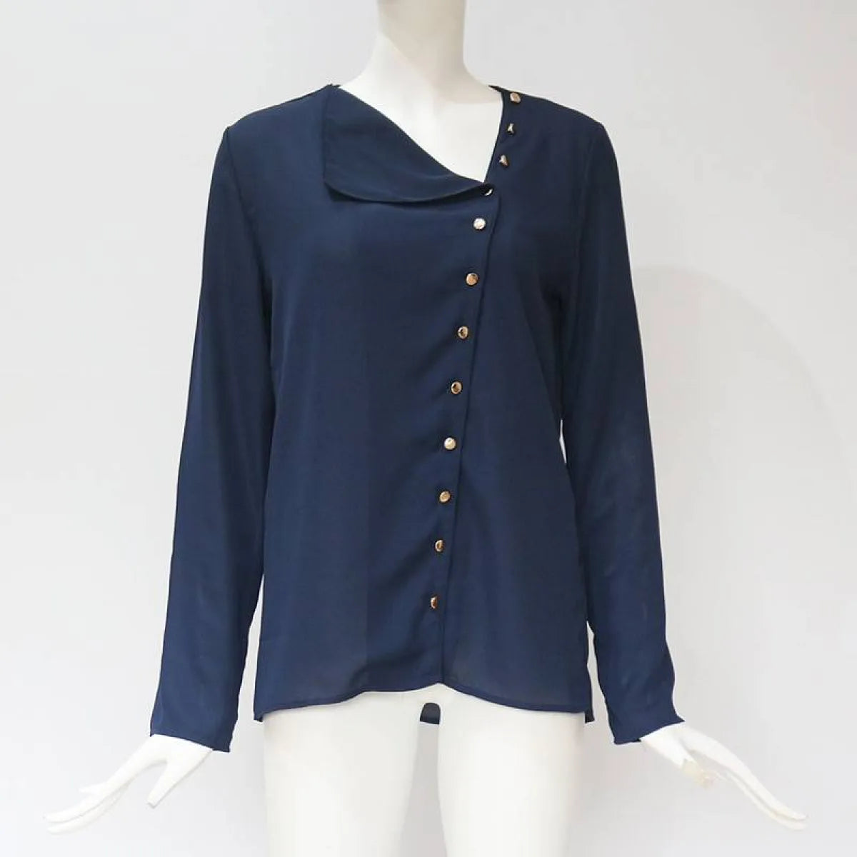 Chiffon Blouse With Buttons - Women’s Clothing & Accessories - 14