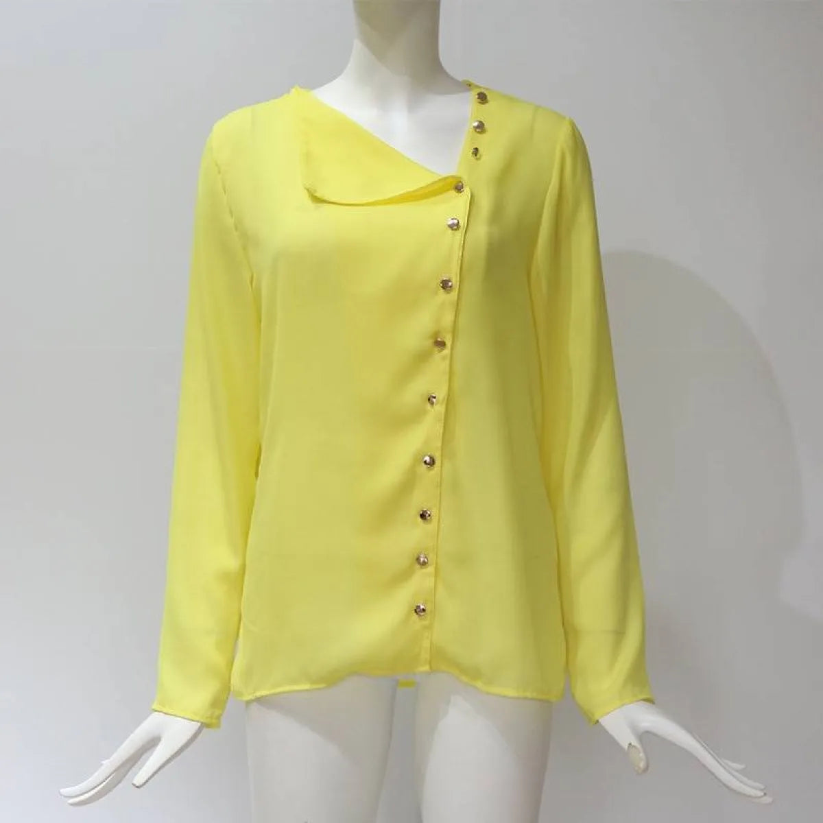Chiffon Blouse With Buttons - Women’s Clothing & Accessories - 17