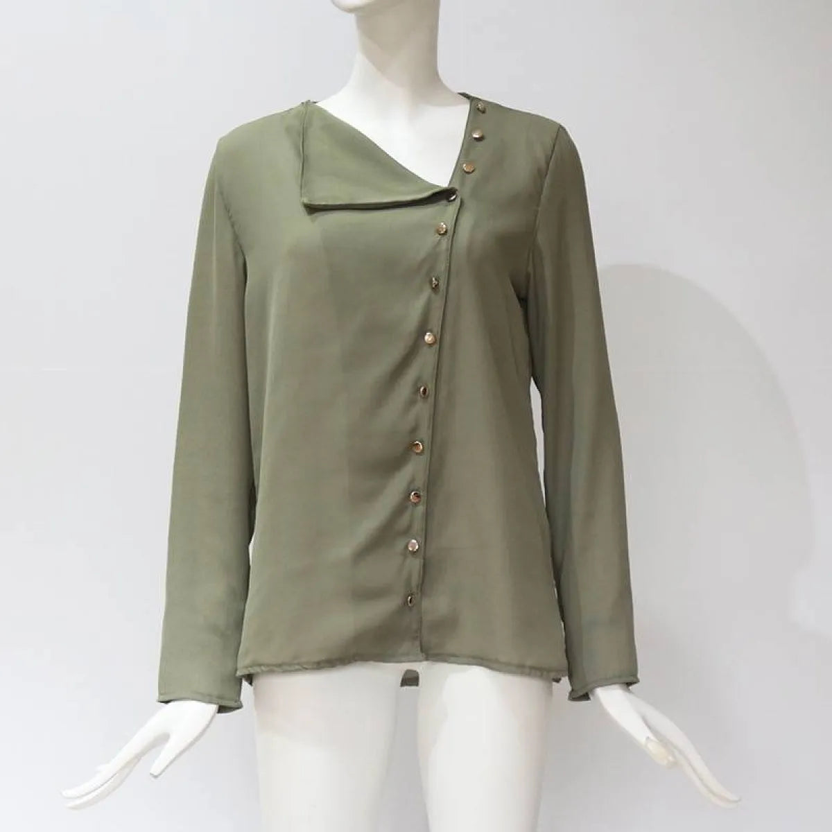 Chiffon Blouse With Buttons - Women’s Clothing & Accessories - 32