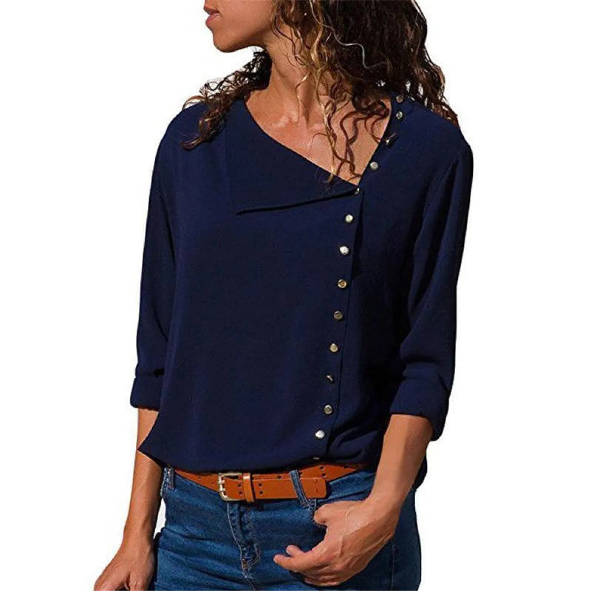 Chiffon Blouse With Buttons - Women’s Clothing & Accessories - 37