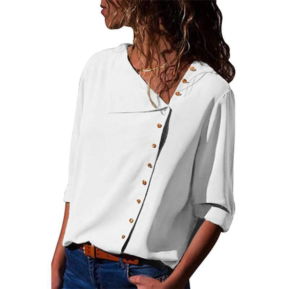 Chiffon Blouse With Buttons - Women’s Clothing & Accessories - 41