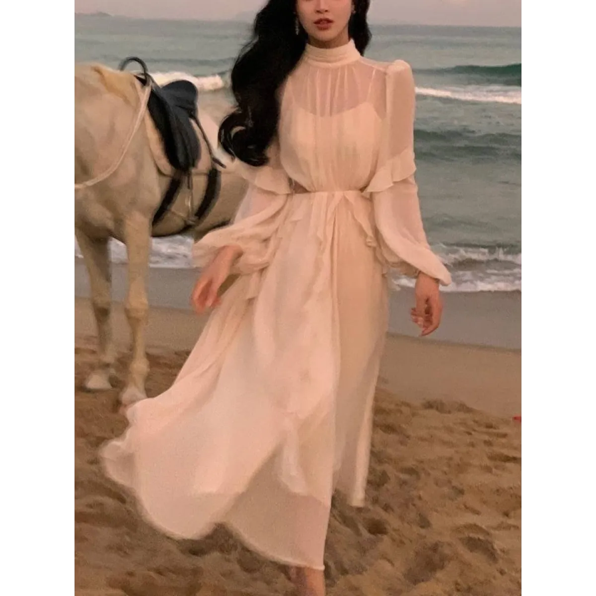 Chiffon Delight Mini Dress - All Dresses - 4